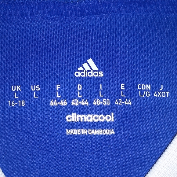Adidas Climacool Blue Jersey Shirt - Picture 2 of 3